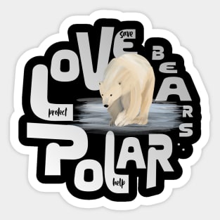 Save our Polar Bears Sticker